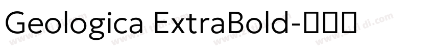 Geologica ExtraBold字体转换